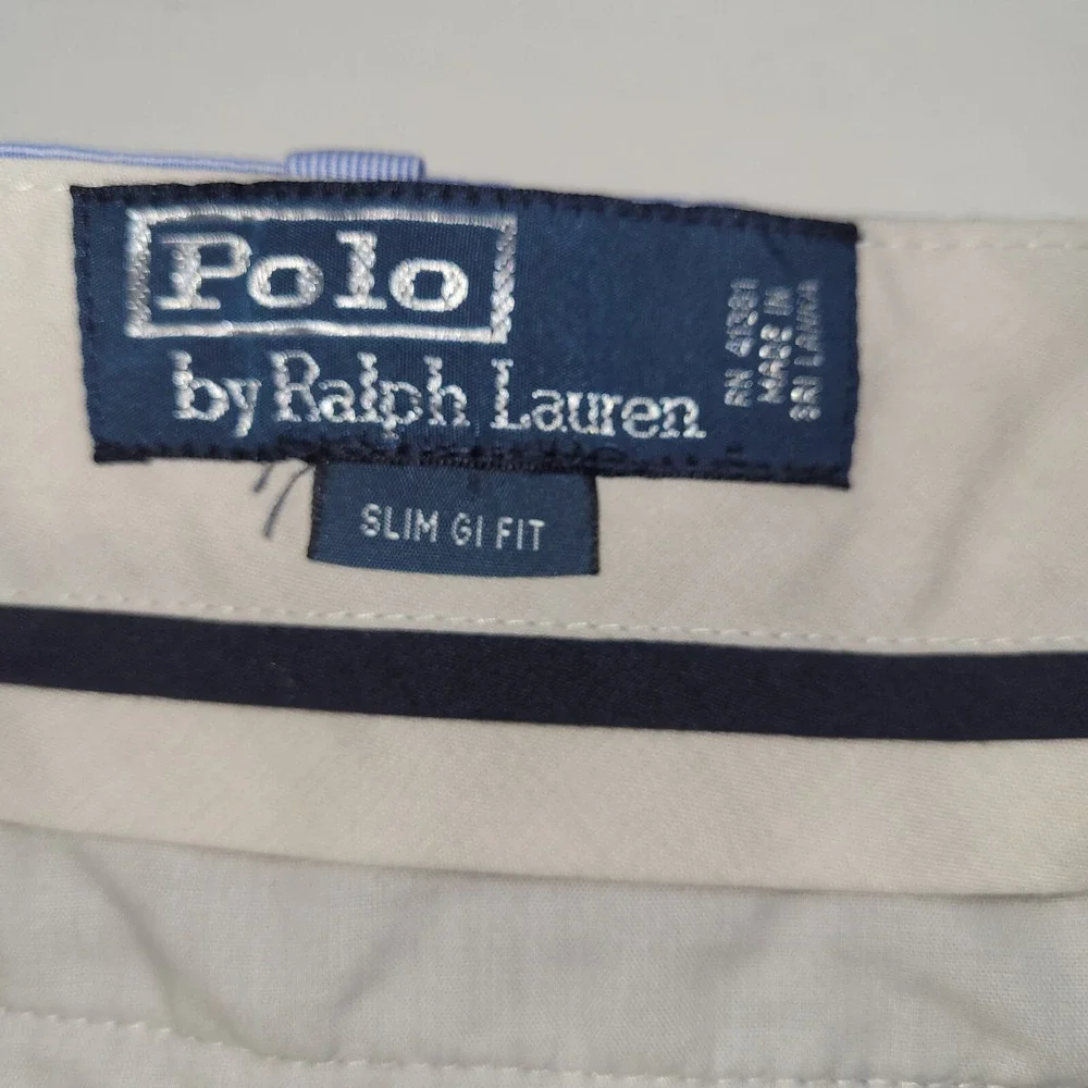 Polo Ralph Lauren Shorts Mens 38 Blue Pinstripe Slim‎ Fit 8